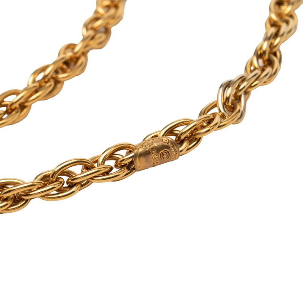CHANEL Gold Logo Necklace - Picture 4 of 6